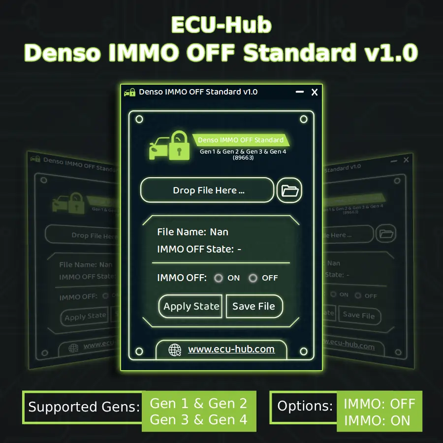 Denso IMMO OFF Standard v1.0 Software by ECU-Hub